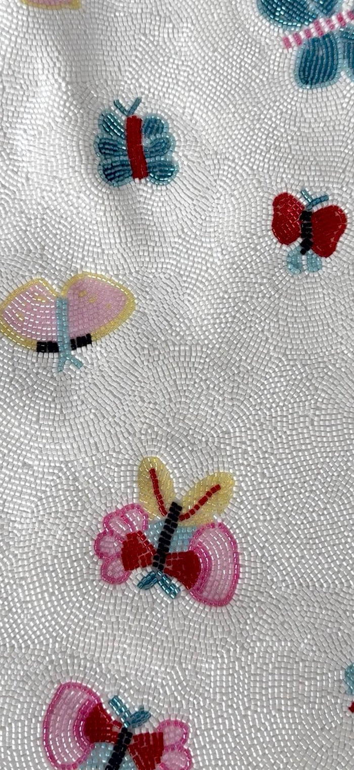 Lola + The Boys Dress Hand-Beaded Butterfly Dress