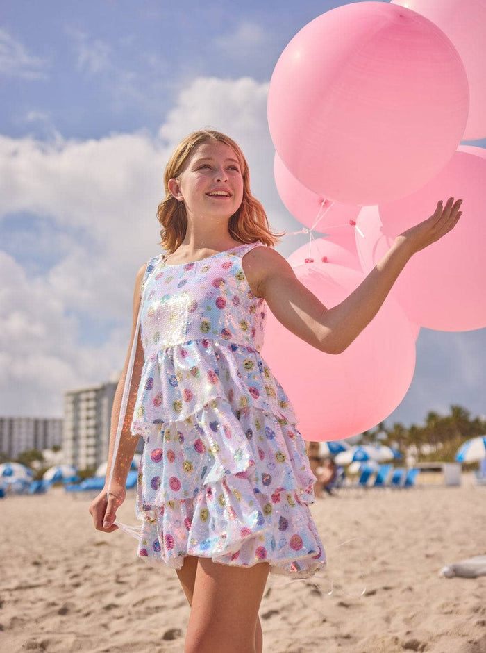 Lola + The Boys Happy Emoji Sequin Dress, 2 Lola + The Boys Happy Emoji Sequin Dress, 2