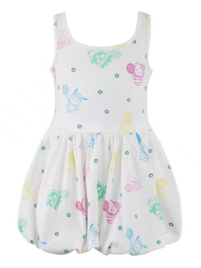 Lola + The Boys Dress Hello Kitty® and Friends Rainbow Tennis Bubble Dress