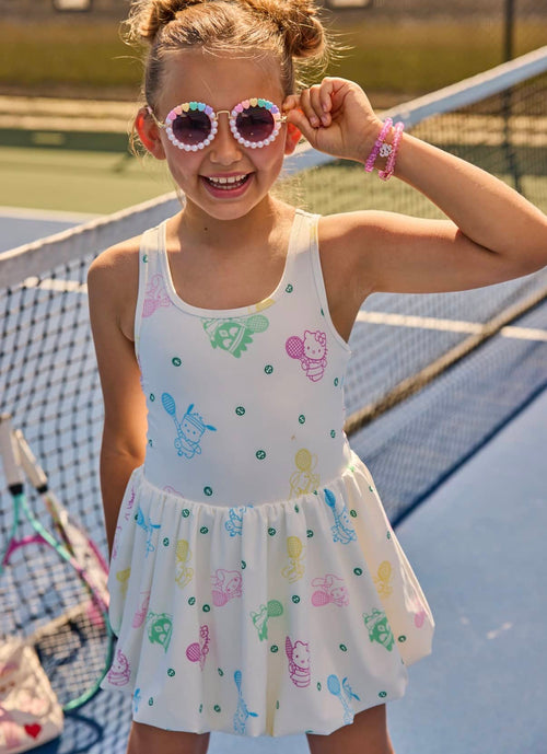 Lola + The Boys Dress Hello Kitty® and Friends Rainbow Tennis Bubble Dress
