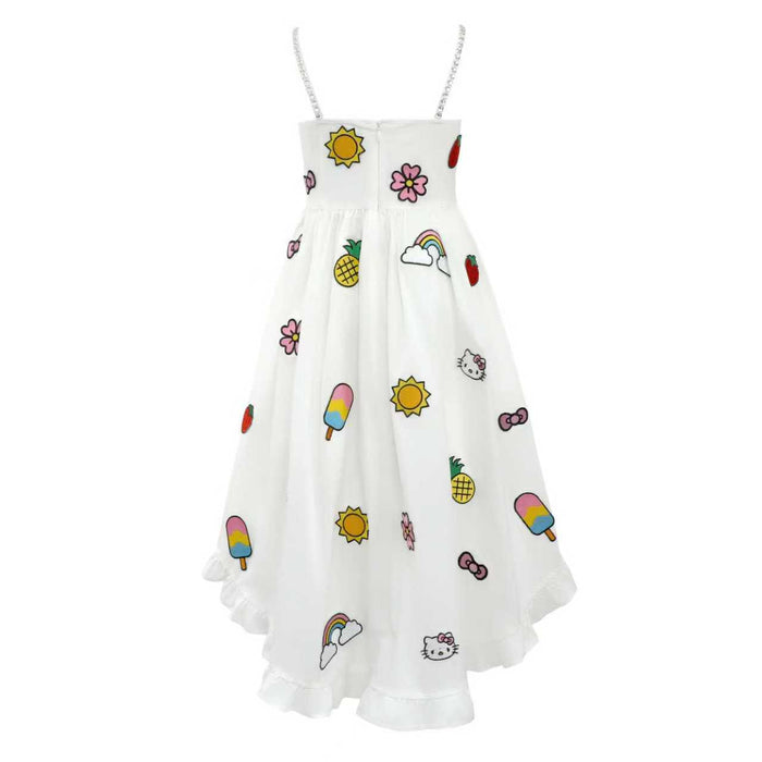 Lola + The Boys Dress Hello Kitty Summer Fun High Low Dress
