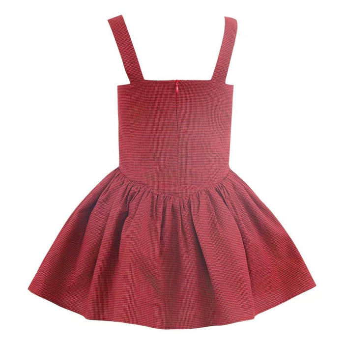 Lola + The Boys Dress Houndstooth Bow Dress