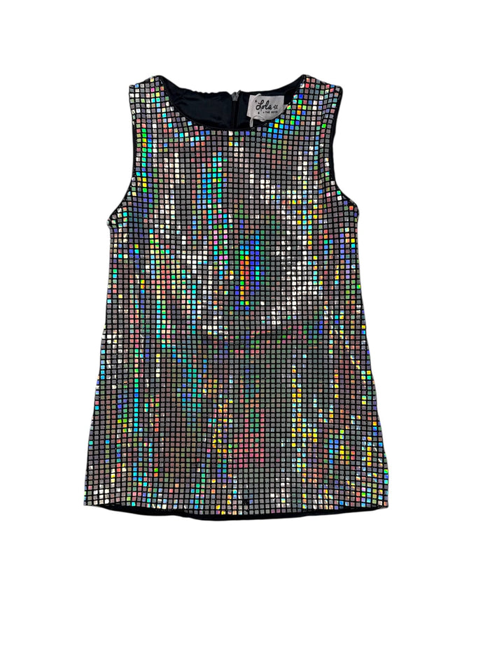 Lola + The Boys Dress 12/18 Irregular Disco Shimmer Dress