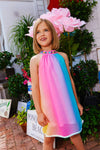 exclude-new-arriv Dress Jeweled Rainbow Dress