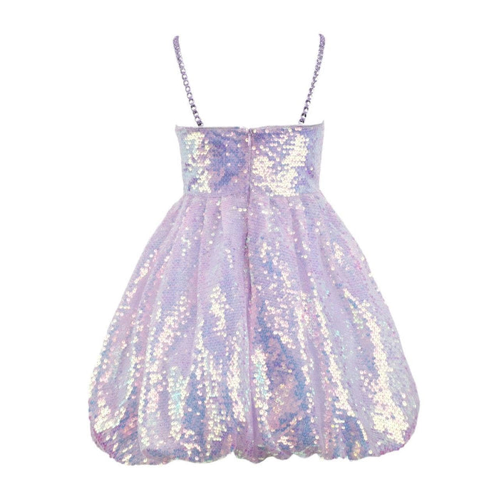 Lola + The Boys Dress Lavender Haze Gems Bubble Dress