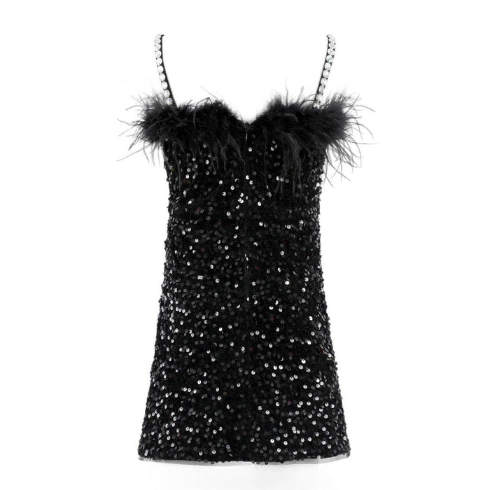 Lola + The Boys Midnight Shimmer Mini Dress, 8 Lola + The Boys Midnight Shimmer Mini Dress, 8