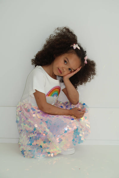 Lola + The Boys Dress Paillette Rainbow Magic Dress