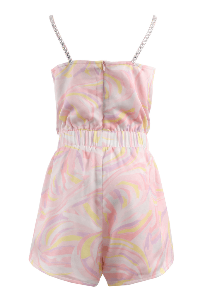 Lola + The Boys Dress Pastel Swirl Romper