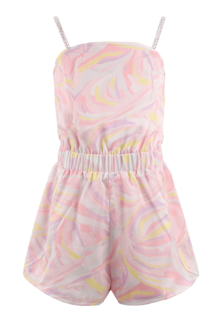 Lola + The Boys Dress Pastel Swirl Romper
