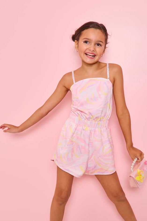 Pastel Swirl Romper