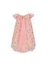 Lola + The Boys Dress Peach Sparkle Star Tulle Dress