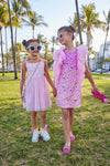 Lola + The Boys Dress Pink limited Edition Bejeweled Dress