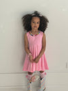 Lola + The Boys Dress Pink Rainbow Gems Tank Dress