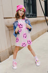 Lola + The Boys Dress Pinkie Happy Emoji Dress