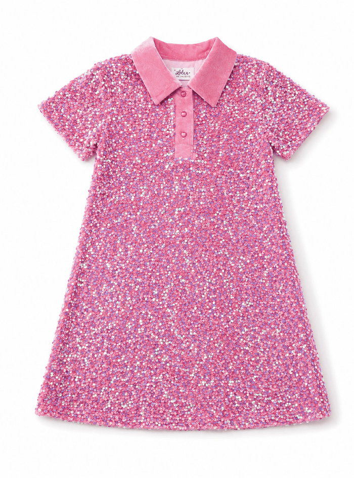 Lola + The Boys Dress Preppy Soft Sequin Dress