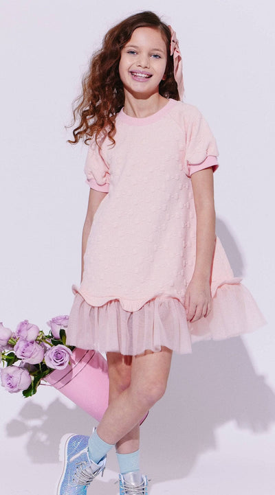 exclude-sale Dress Pretty Bow T-shirt Dress
