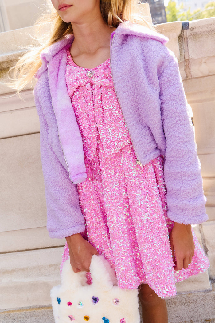 Lola + The Boys Dress Pretty in Pink Bow Dress