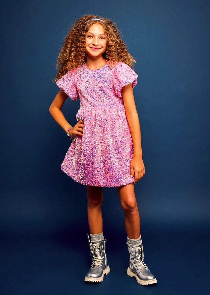 Lola + The Boys Pretty in Pink Sequin Dress, 2 Lola + The Boys Pretty in Pink Sequin Dress, 2