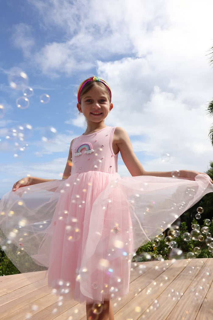 Lola + The Boys Dress Rainbow Dreams Tulle Dress