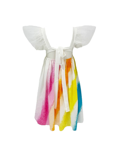 Lola + The Boys Dress Rainbow Ruffle Dream Dress