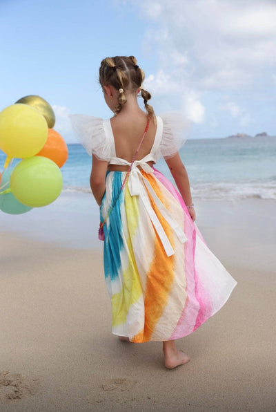 Lola + The Boys Dress Rainbow Ruffle Dream Dress