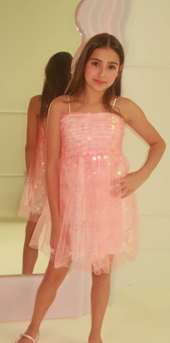 Lola-spring-25 Dress Rose Gold Paillette Dress