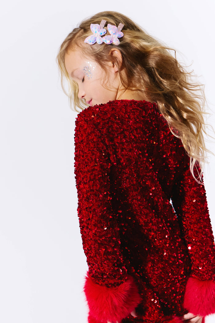 exclude-new-arriv Dress Ruby Shimmer Dress