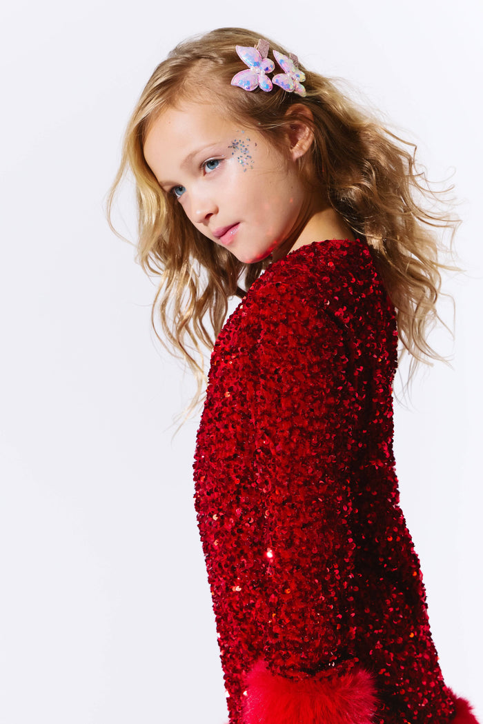 exclude-new-arriv Dress Ruby Shimmer Dress