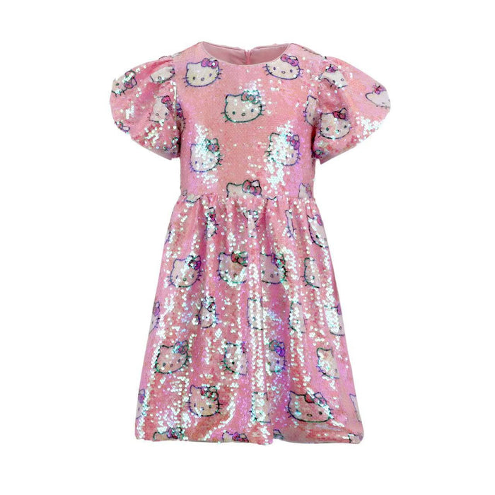 Lola + The Boys Dress Sequin Hello Kitty Party Dress