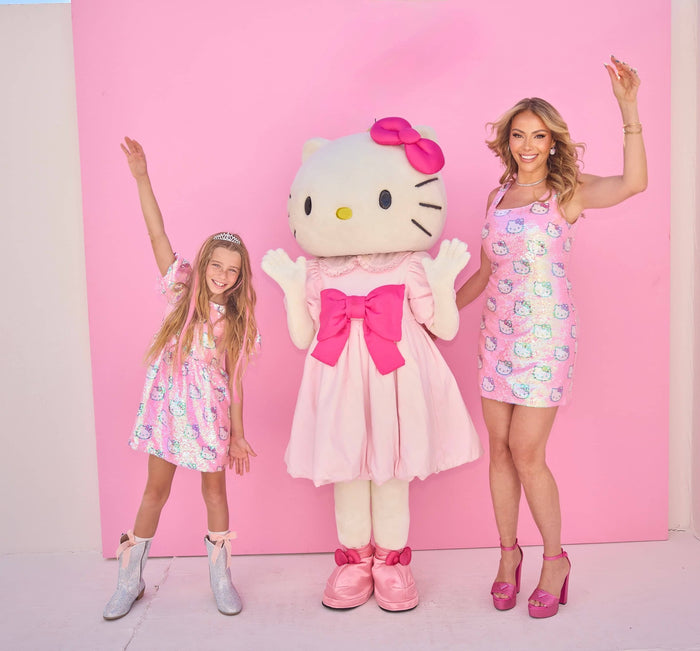 Lola + The Boys Dress Sequin Hello Kitty Women's Dress