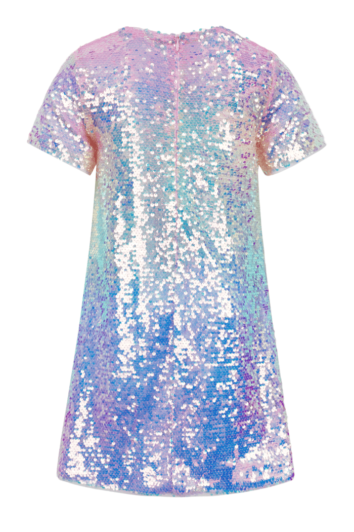 Lola + The Boys Dress Sequin Ombre Shimmer Dress