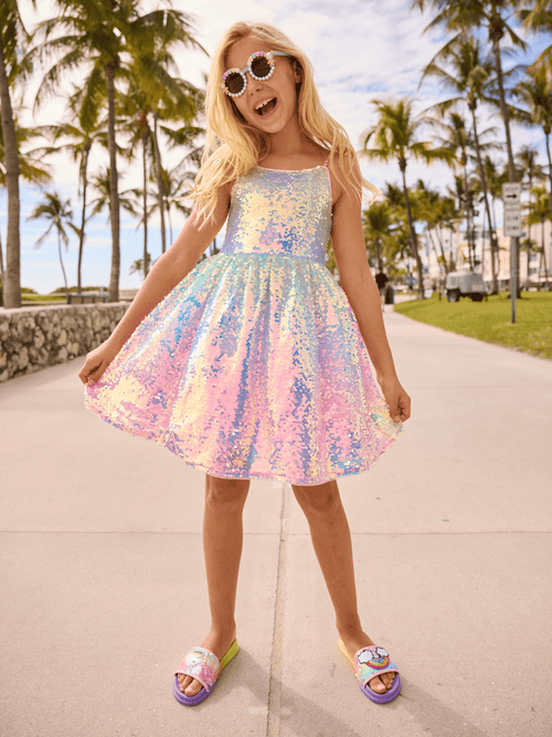 Lola + The Boys Dress 2 Sequin Ombre Sparkle Tank Dress