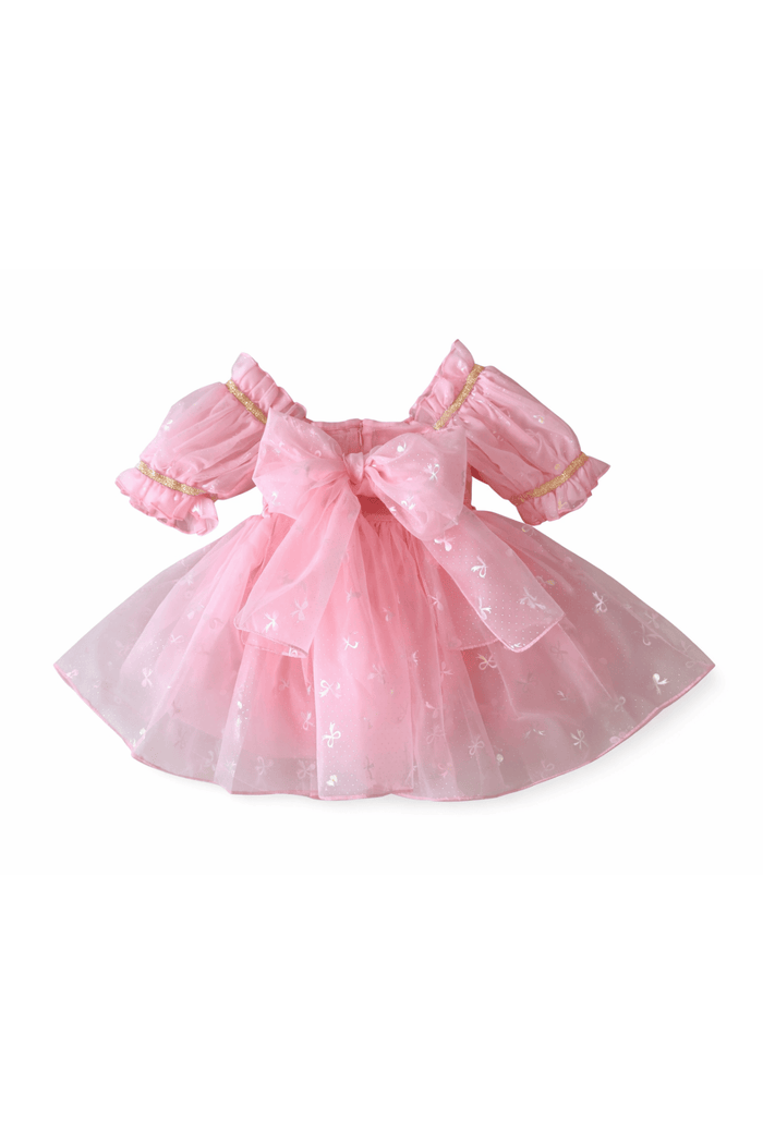 Lola + The Boys Dress Shimmer Bows Baby Dress