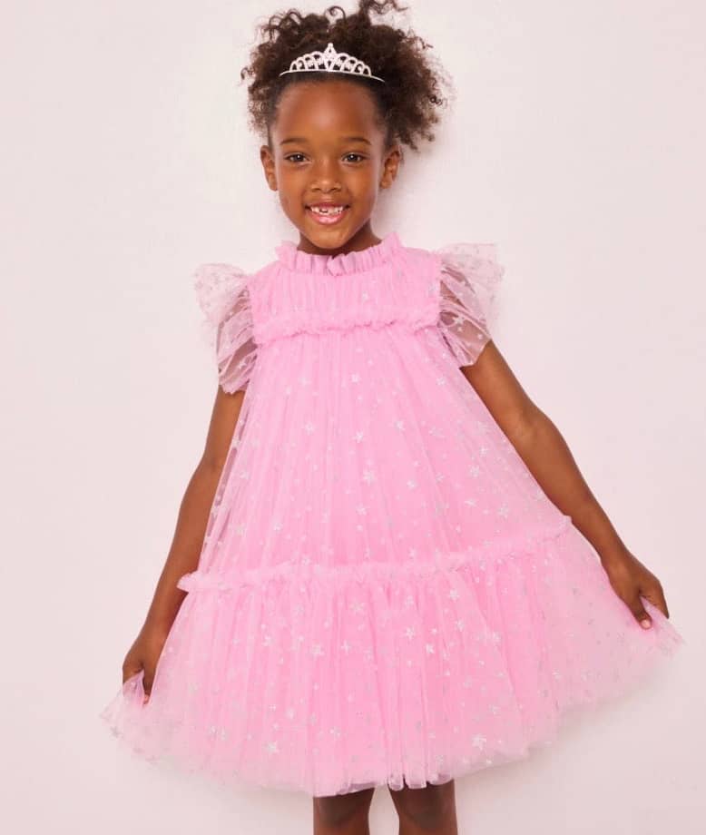 Shimmer Stars Tulle Dress
