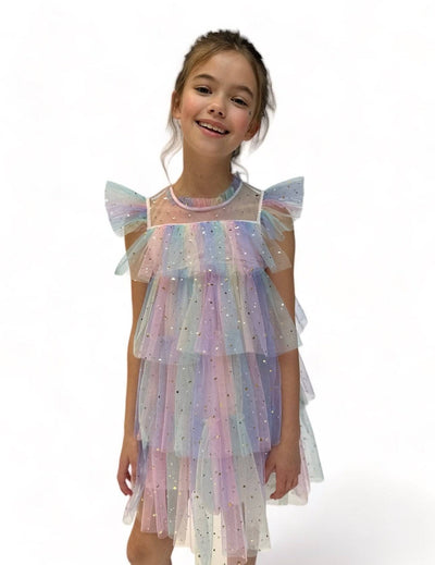 Lola + The Boys Dress Shimmering Fairy Tulle Dress