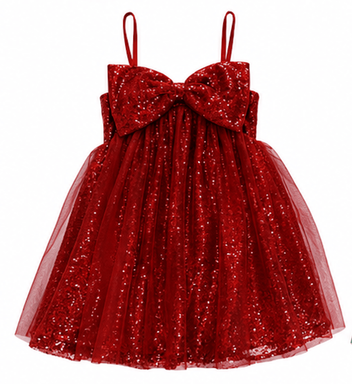Lola + The Boys Dress 2 / Red Signature Bow Dress