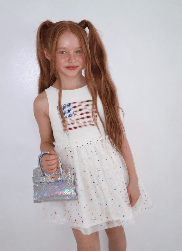 Lola + The Boys Dress Star Spangled Sparkle Dress