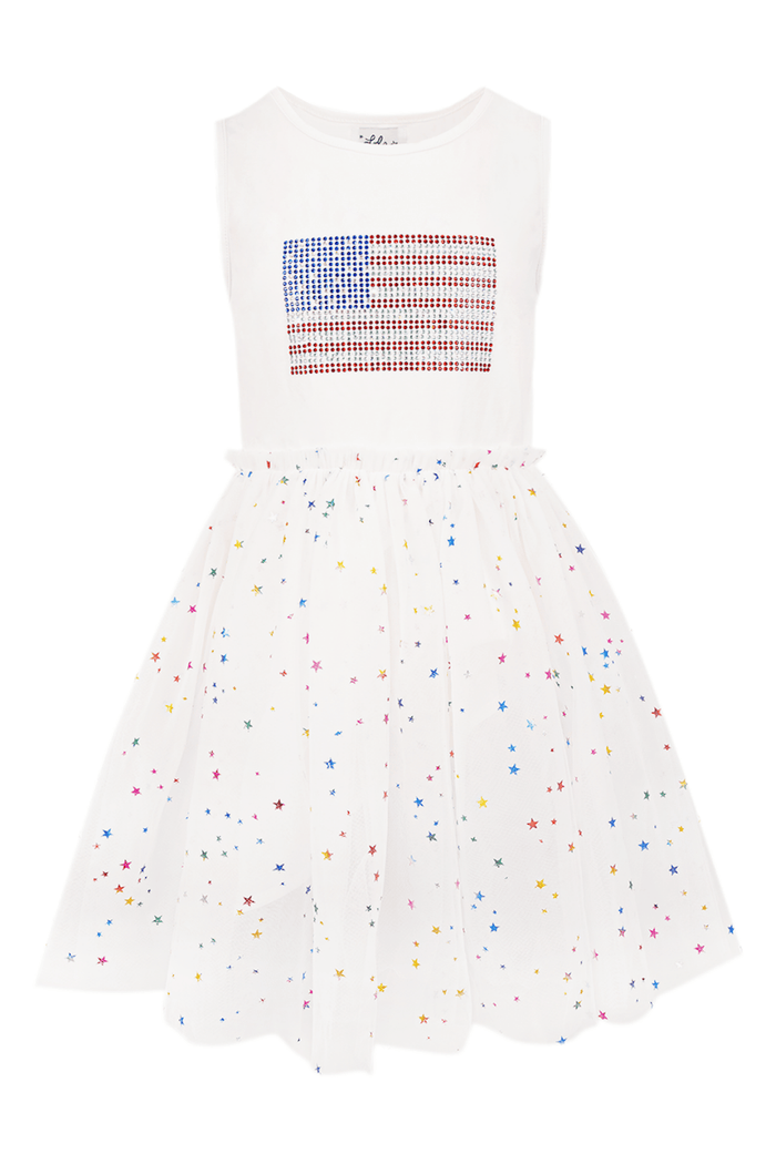 Lola + The Boys Dress Star Spangled Sparkle Dress