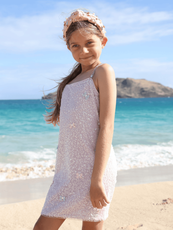 Lola + The Boys Dress Lavender / 4 Stardust Bow Dress