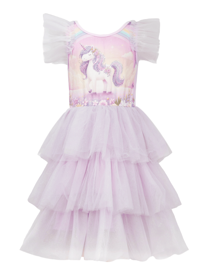 Lola + The Boys Dress Stardust Unicorn Dress