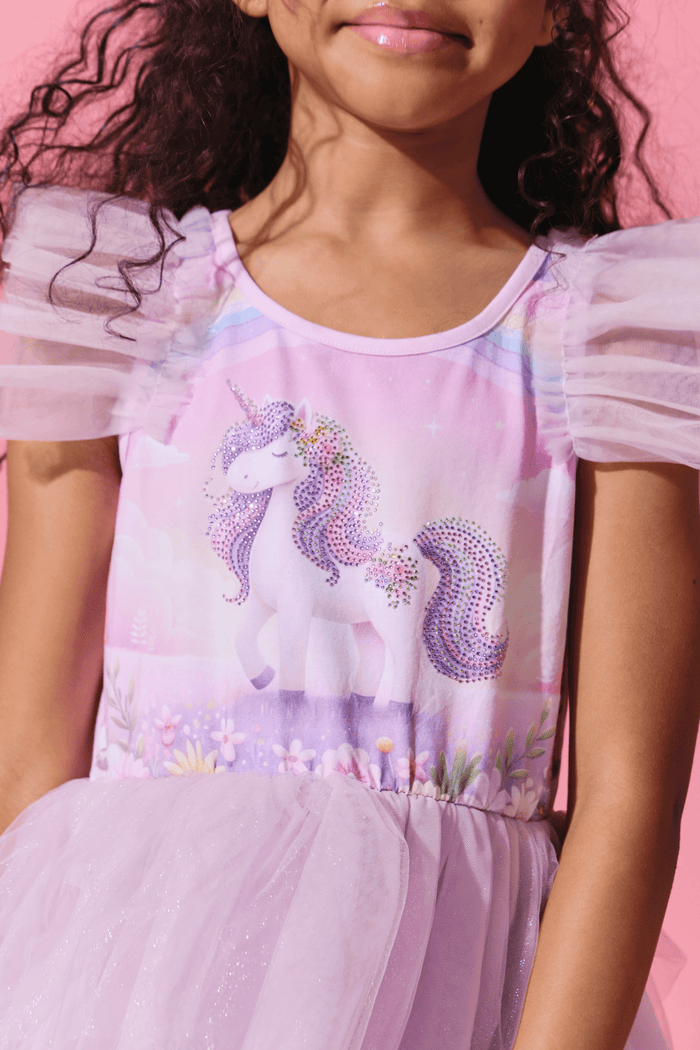 Lola + The Boys Dress Stardust Unicorn Dress