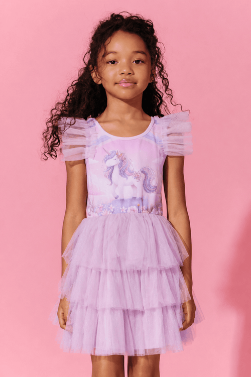 Lola + The Boys Dress Stardust Unicorn Dress