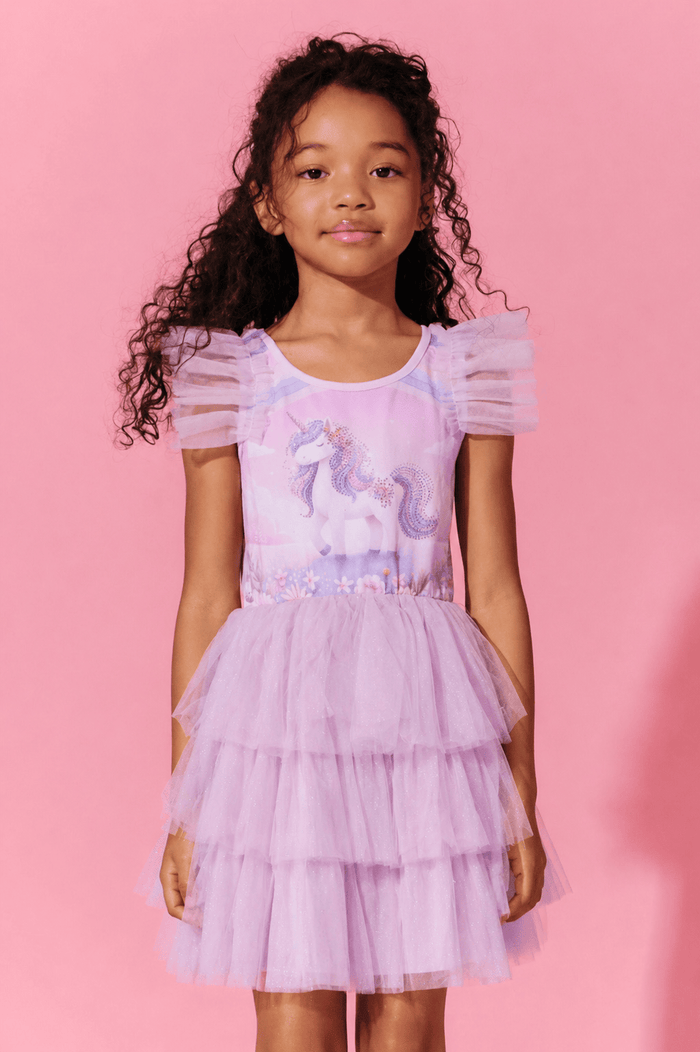 Lola + The Boys Dress Stardust Unicorn Dress