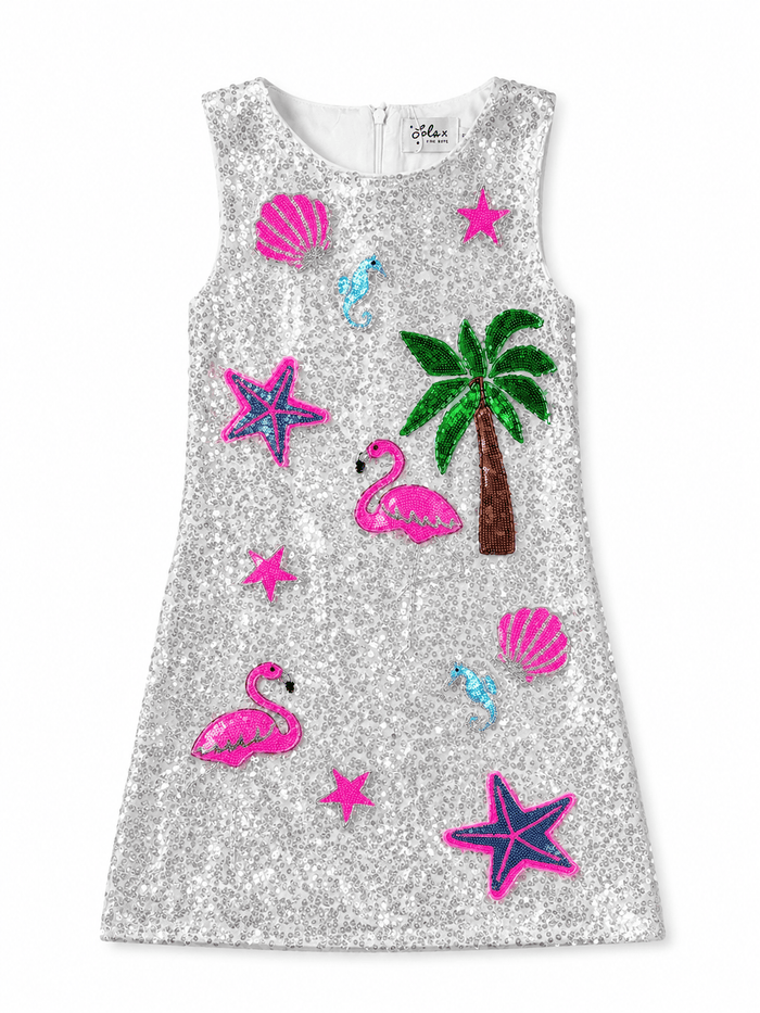 Lola + The Boys Dress 2 / White Summer Shimmer Icon Dress