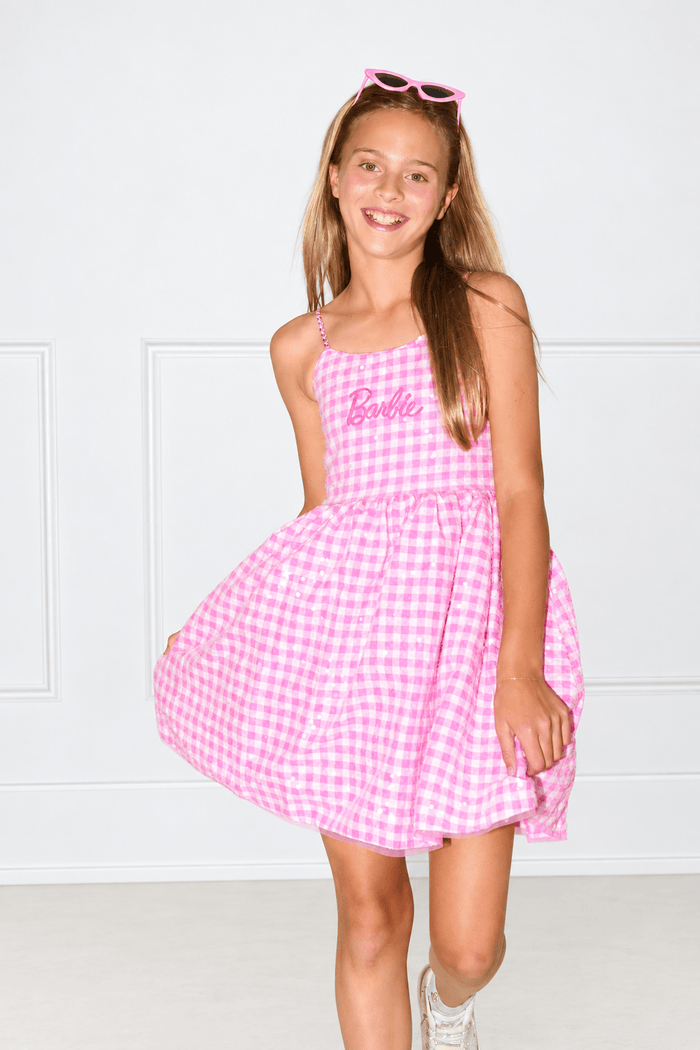 Lola + The Boys Dress Sweet Barbie™ Sequin Dress