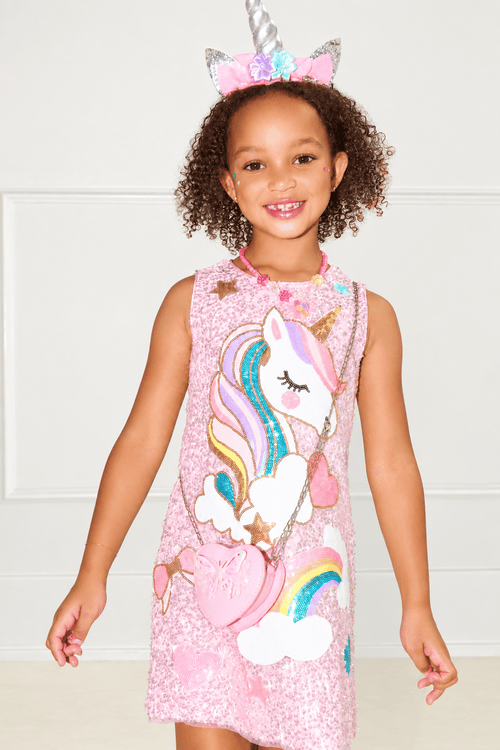 Lola + The Boys Dress 2 Unicorn Magic Shimmer Icon Dress