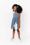 Lola + The Boys Dress Unicorn Stars Denim Dress