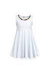 Lola + The Boys Dress White Rainbow Gems Tank Dress