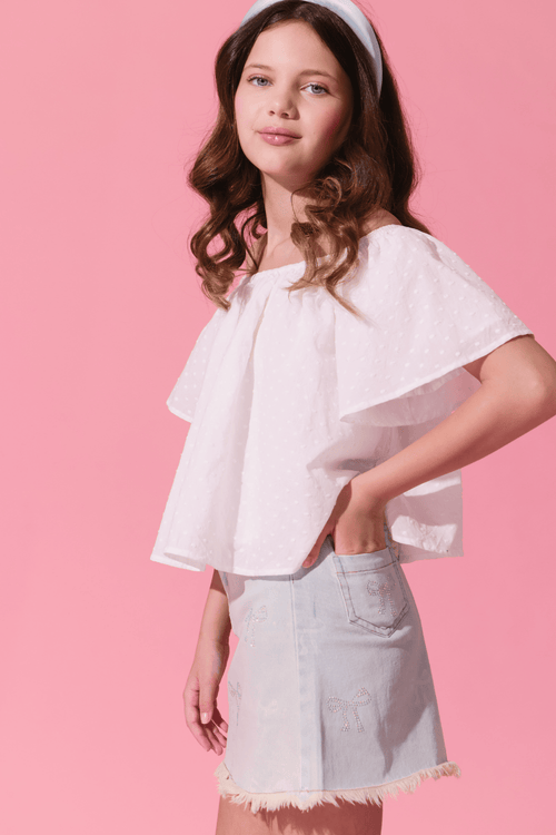 Lola + The Boys Eyelet Dreams Blouse