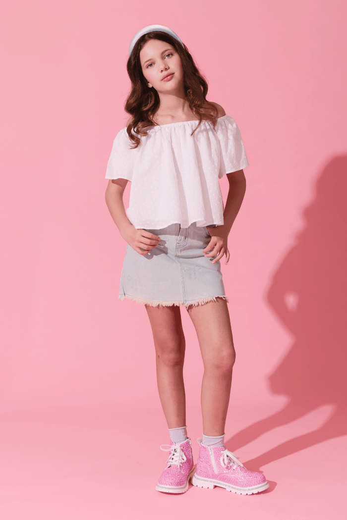 Lola + The Boys Eyelet Dreams Blouse